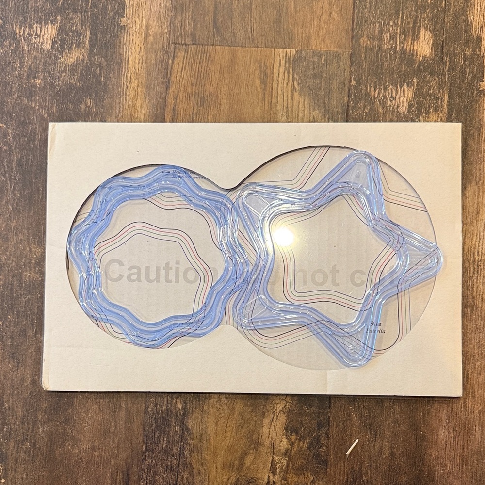 Creative Memories Clear Star & Octagon Shaped template photo